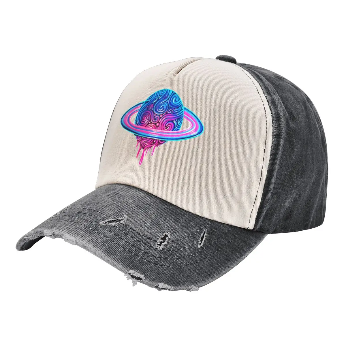 Drippy Saturn Baseball Cap Anime beach hat Baseball Men Women's