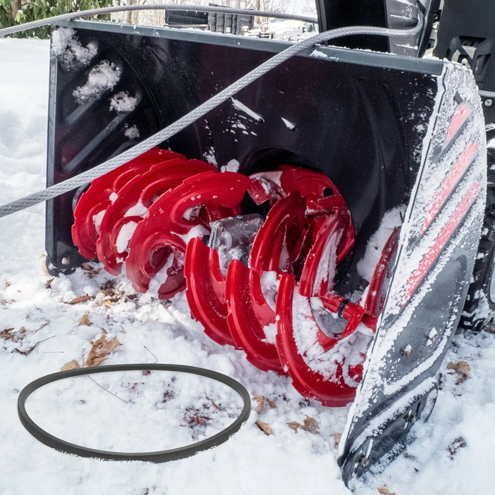Replacement Drive Belt for Snow Blowers Heavy-Duty Rubber Construction -Lasting Performance in Harsh Winter