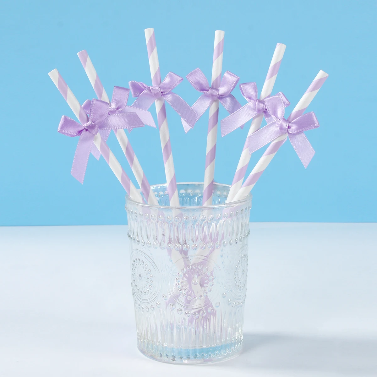 16 قطعة نمط القوس الوردي الأزرق شفاطات للشرب حفل زفاف وعيد ميلاد الديكور الاطفال بنين بنات استحمام الطفل ديكور لوازم الهدايا