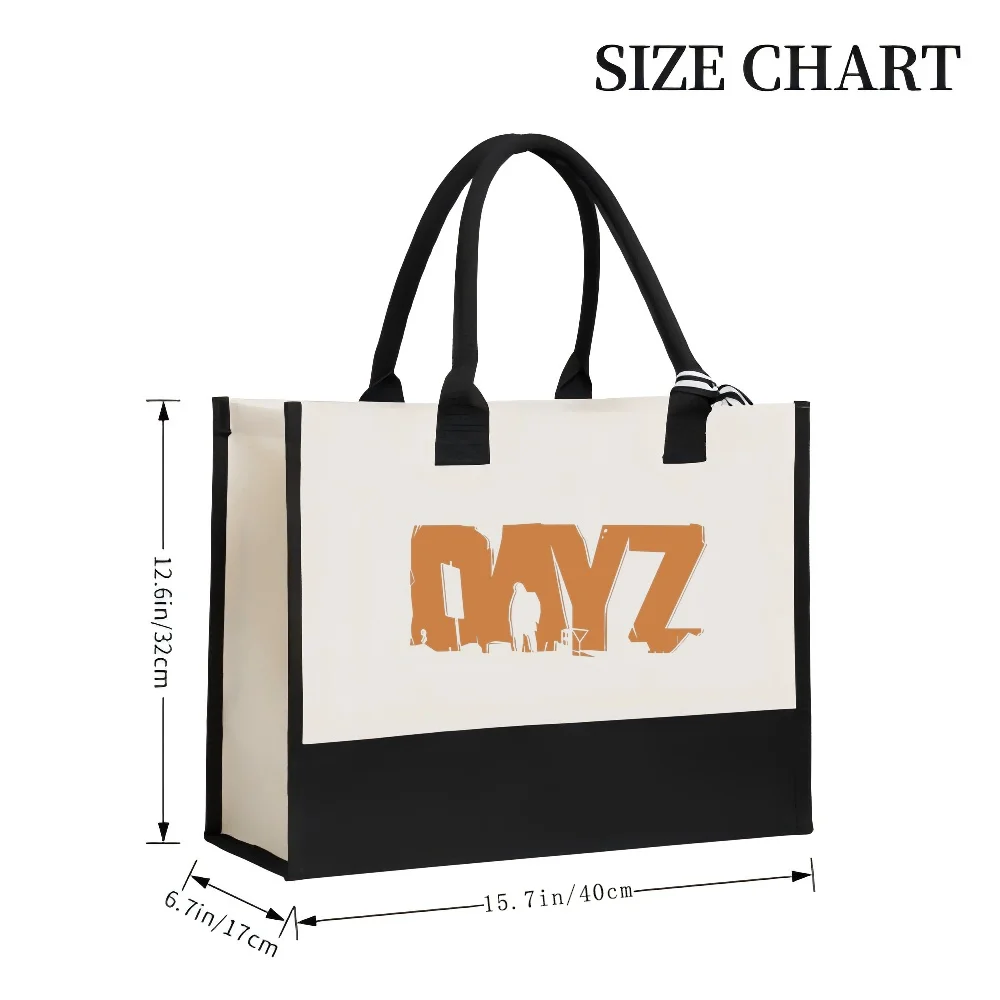 DayZ 2026 وصول جديد موضة عملية واسعة قابلة لإعادة الاستخدام حمل حقيبة نمط طباعة 2 لهجة الثقيلة حقيبة كتف كبيرة لجميع Da