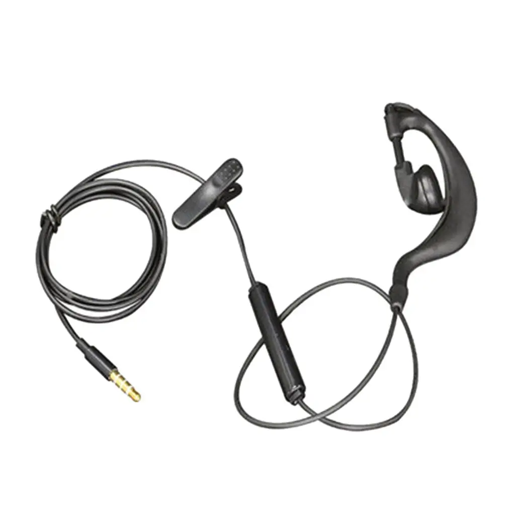 Одиночные наушники 3,5 мм с микрофоном и регулятором громкости для