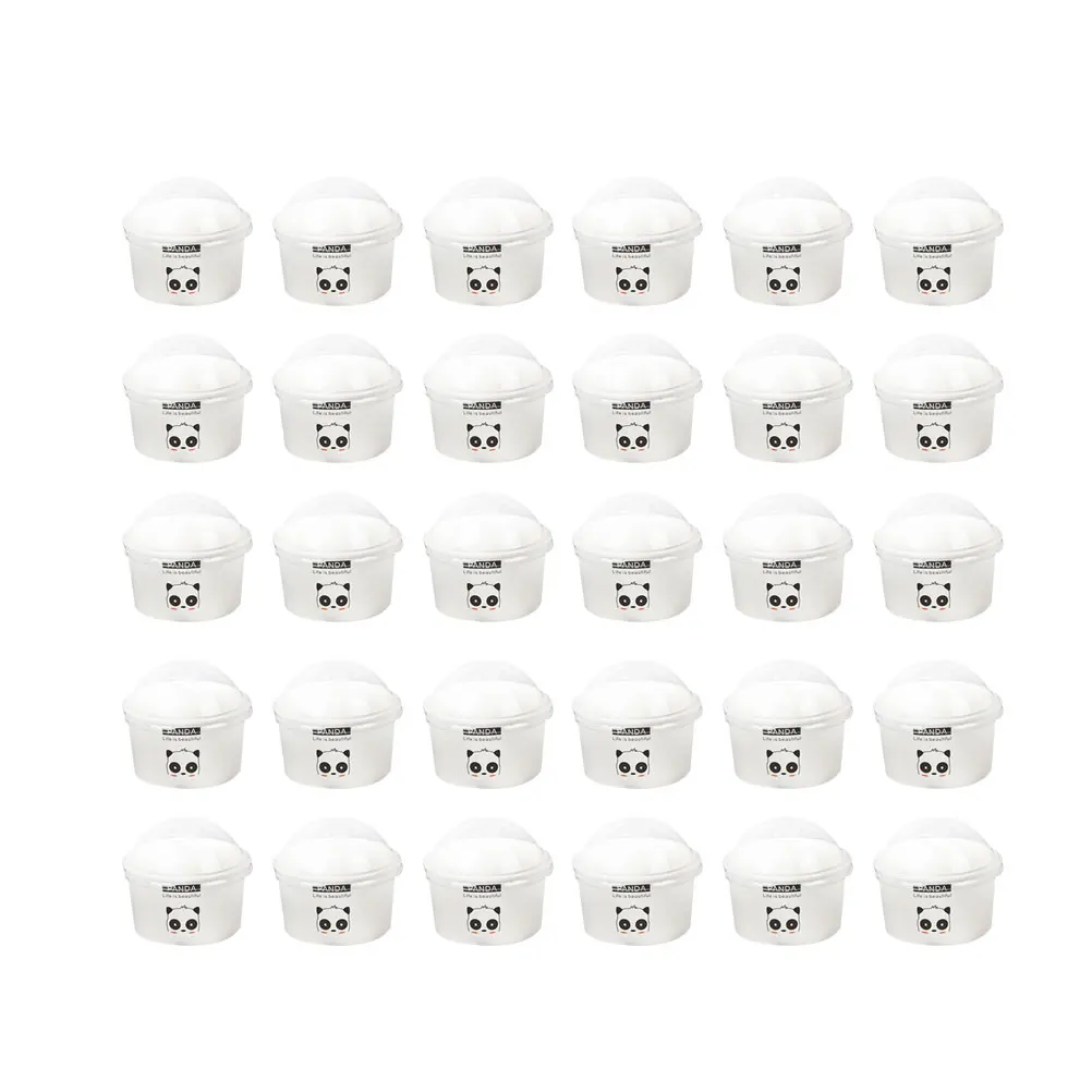 

100pcs Ice Cream Paper Bowl Jelly Cups Half Ball Cover Cake Desserts Food Grade Durable Safe Home Banquet Catering Wedding