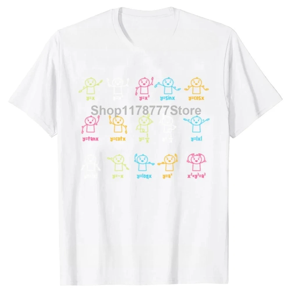 Algebra Dance Funny Graph Figures Math Equation Teacher T-shirts Women Fashion Casual Tshirt T Shirt Graphic T Shirts Summer Y2K