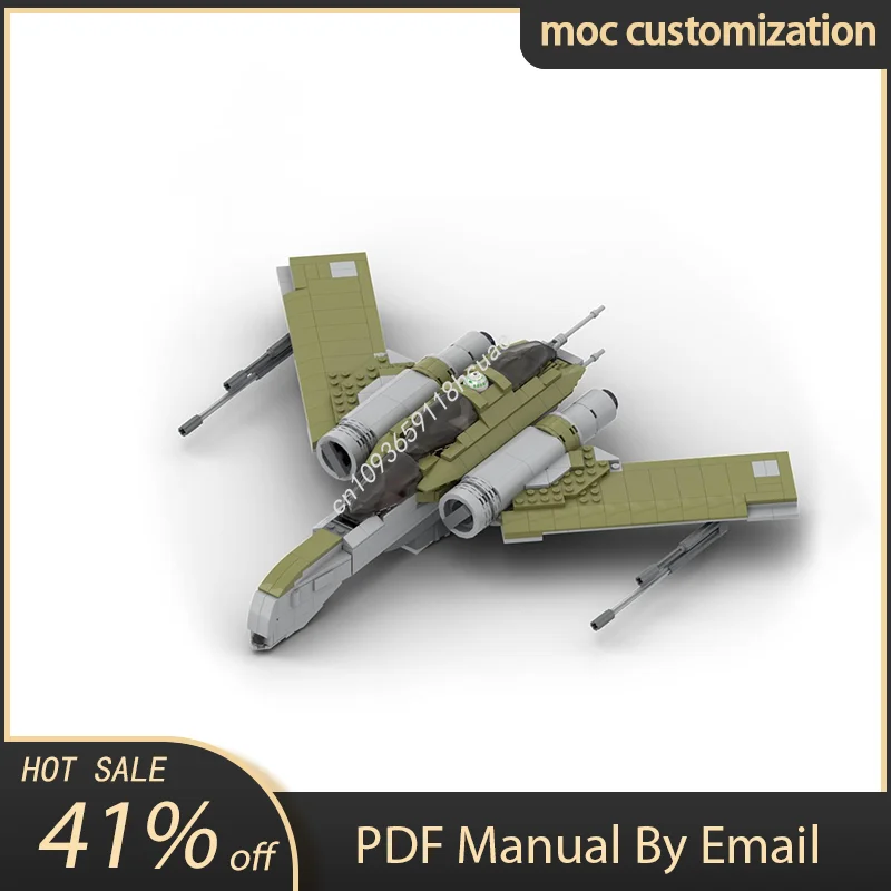 

585 шт. Moc Space Series ARC-200 (SW Outlaws) Модель истребителя Строительные блоки Оригинальность Сборка Кирпичи Игрушки на день рождения Подарки