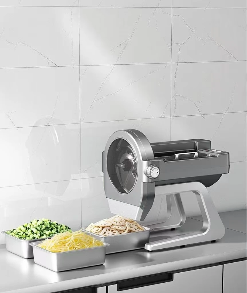 2026 NWD Motorized Food Slicer Multifunctional Kitchen Stainless Steel Chopper 220V 300W No Noise