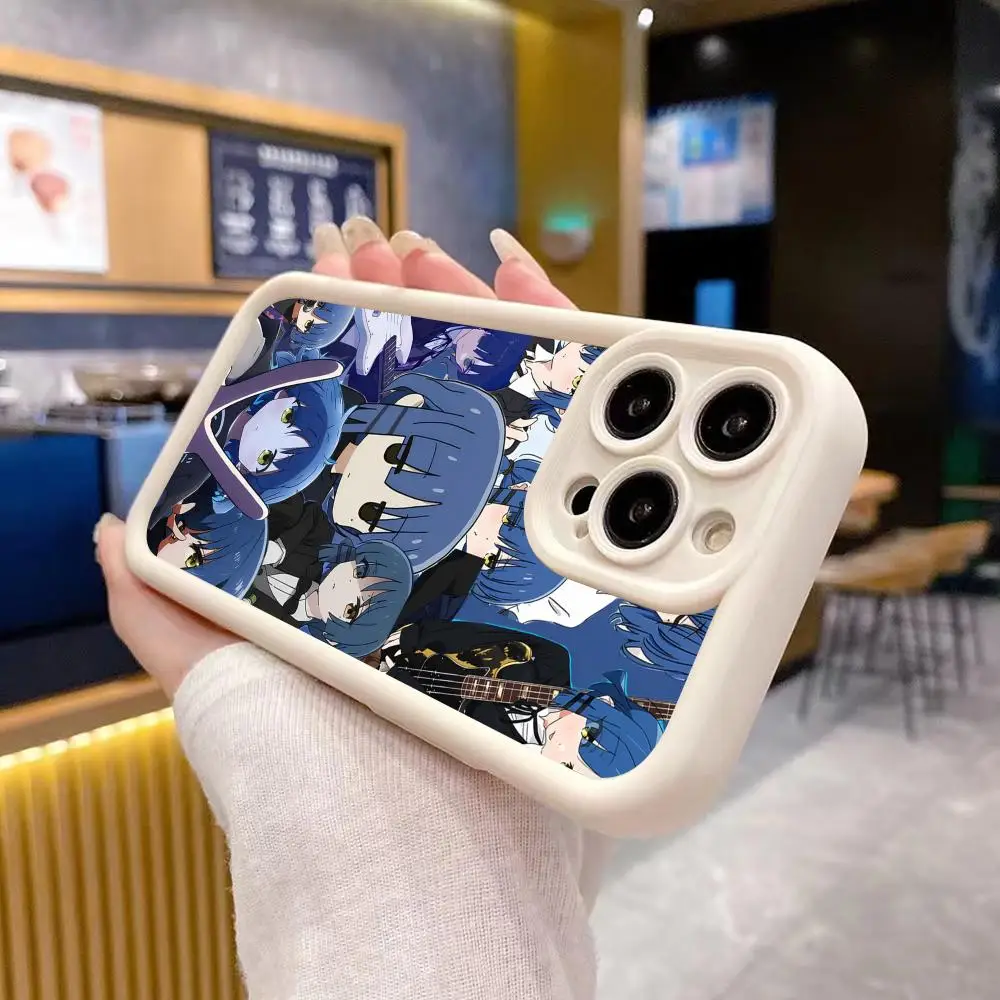 

Чехол для телефона Bocchi Rock Ryo Yamada для iPhone 17 16 15 14 13 12 11 Air Pro Max Plus, утолщенный, из ТПУ, цветной, роскошный чехол