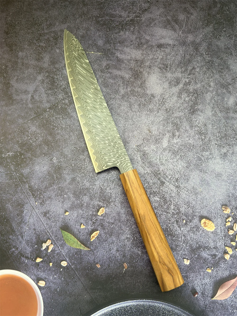 RHON 9inch 67Layer VG10 Damasucs Steel Japanese Kitchen Gyuto Knife Chef's Meat Slicing Utility Fish Cutting Vegetable Knives view 6