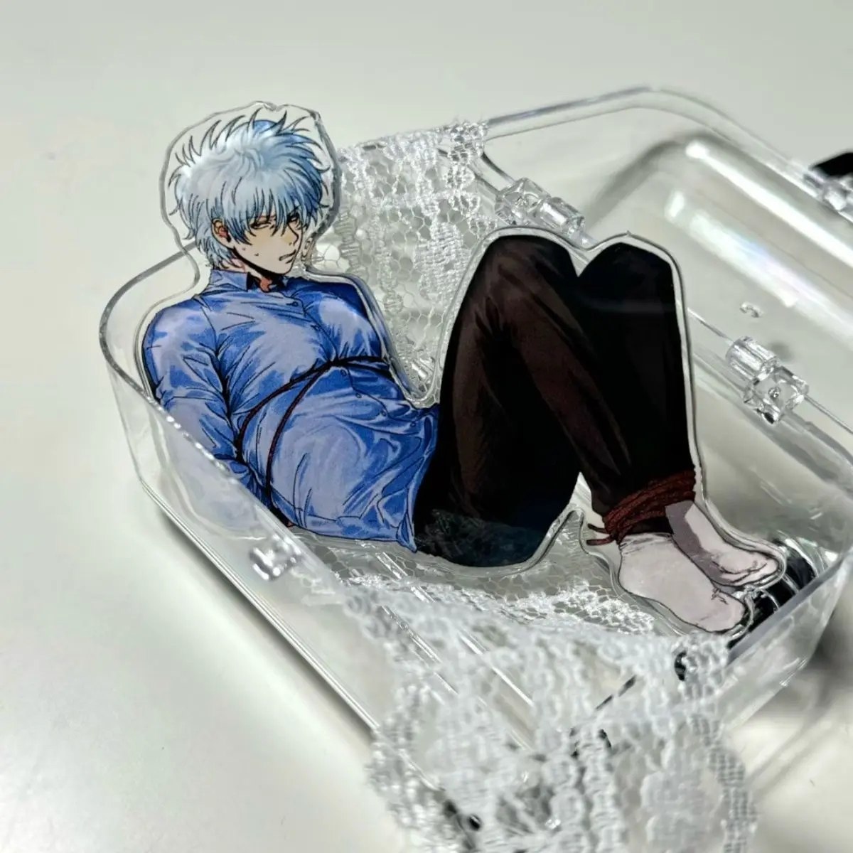 Sakata Gintoki Gift Toy Figures Acrylic Stand Anime Model Action Figure Ornament Accessories Models Desktop Ornaments