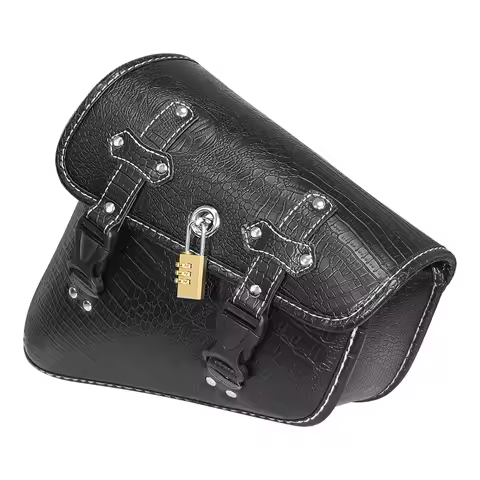 Universal cruiser prince motorcycle For Harley Honda Lron 883 1200 48 Street Bob Low Rider S Fat Bob Side bag saddle bag