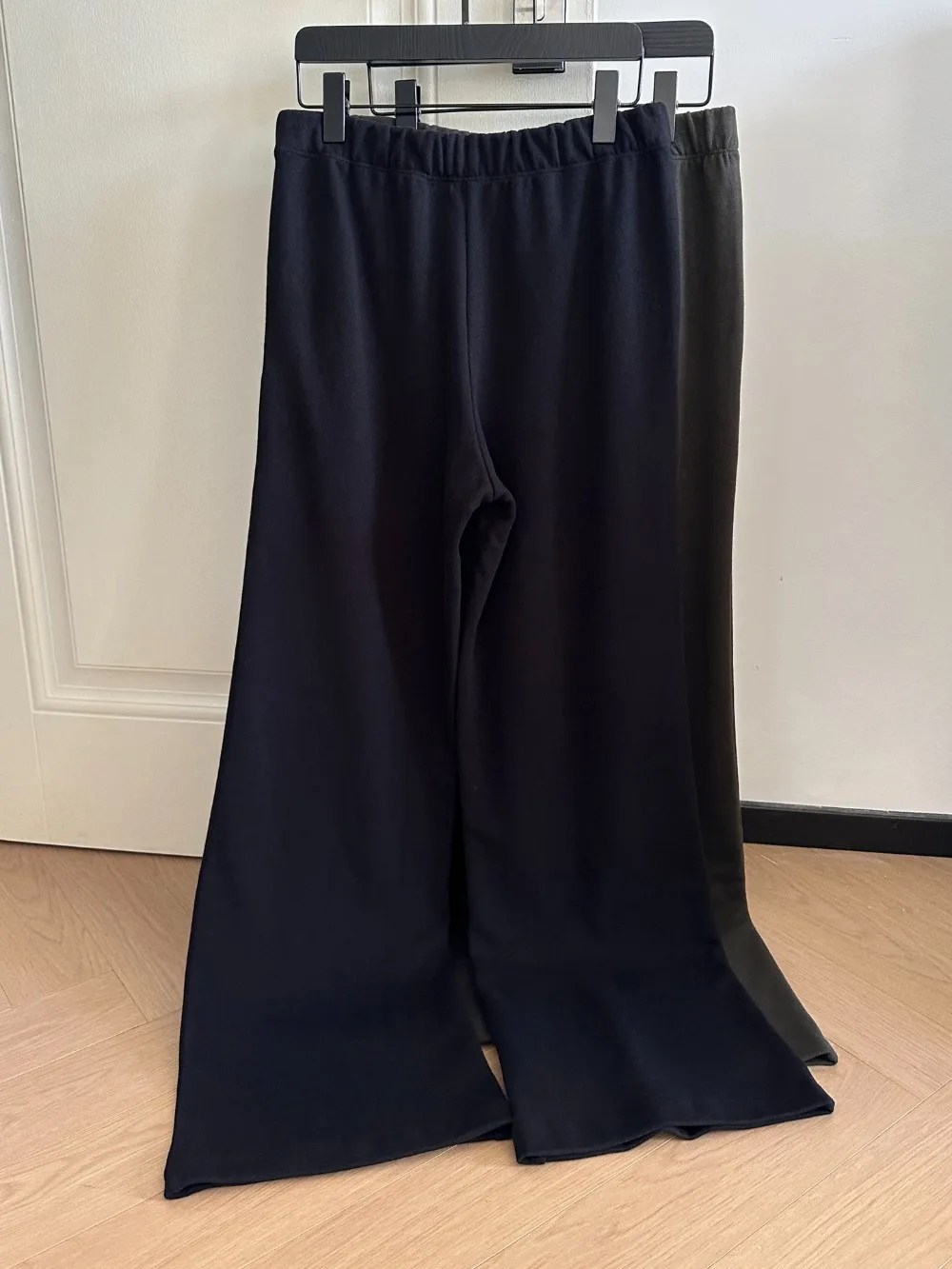 Elastic-waist Straight-leg Wide-leg Sweatpants
