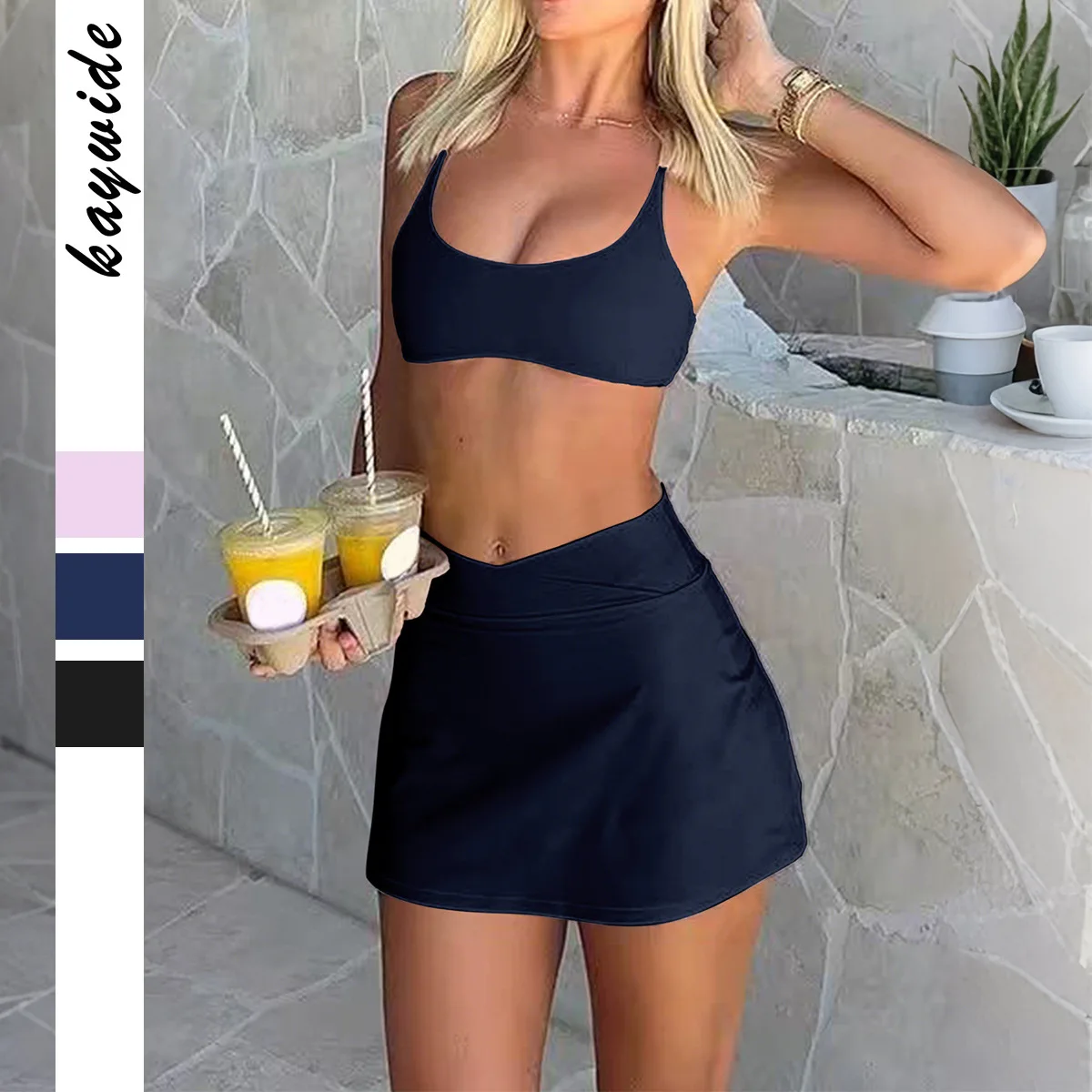 

2025 Two-Piece-set Exercise Yoga Sling Vest Short Skirt Outfit Women's Women's Clothing Matching Sets