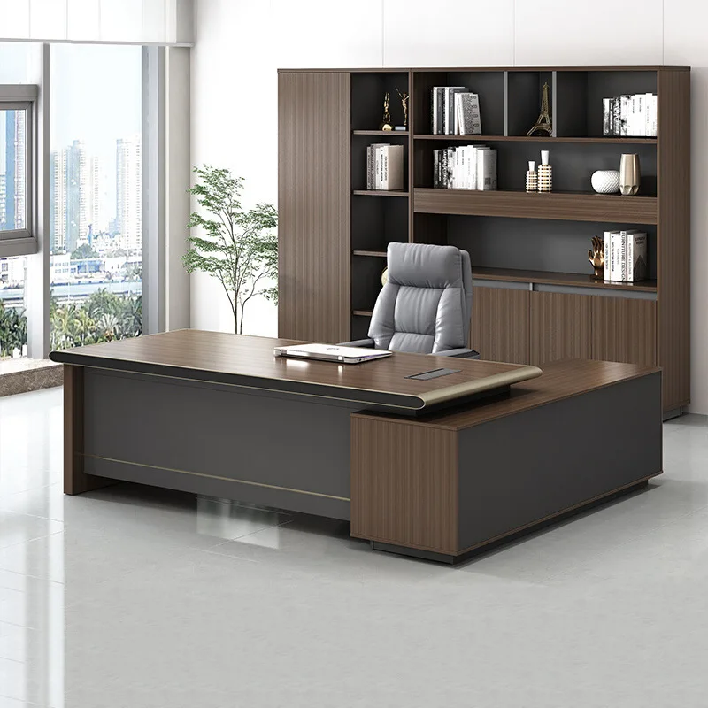 Boss desk simple modern president desk manager supervisor and chair combination big class boss furniture