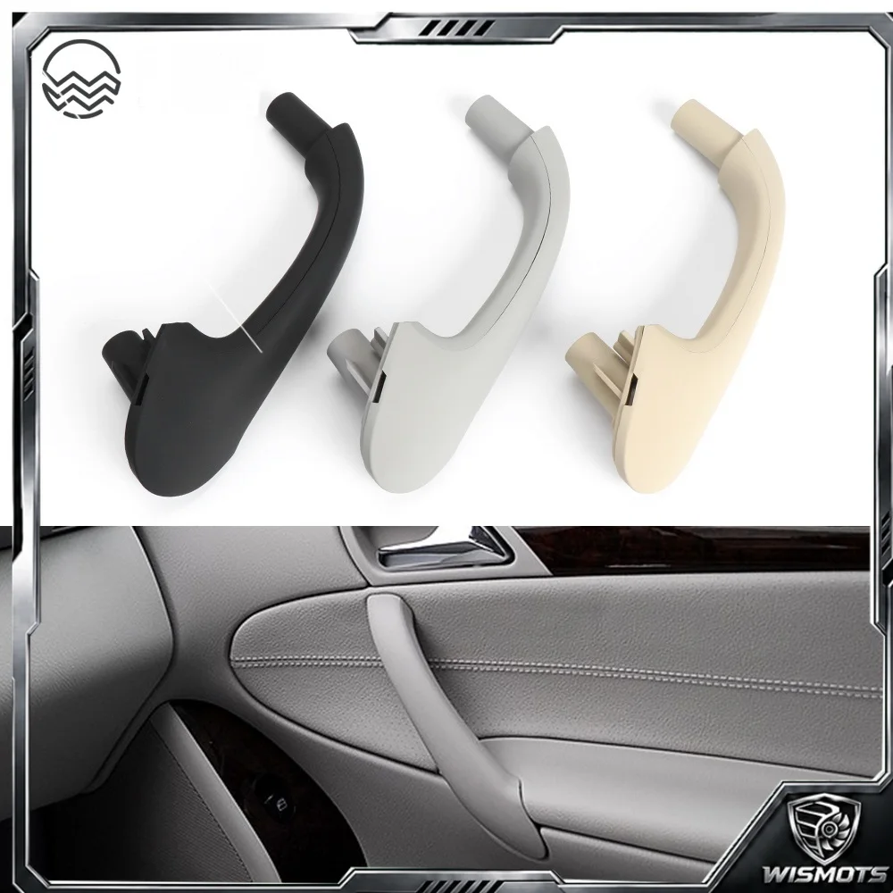 1 Pcs Car Front Left Right Interior Door Pull Handle Set Replacement For Mercedes Benz W203 C Class Sedan 2000-2007