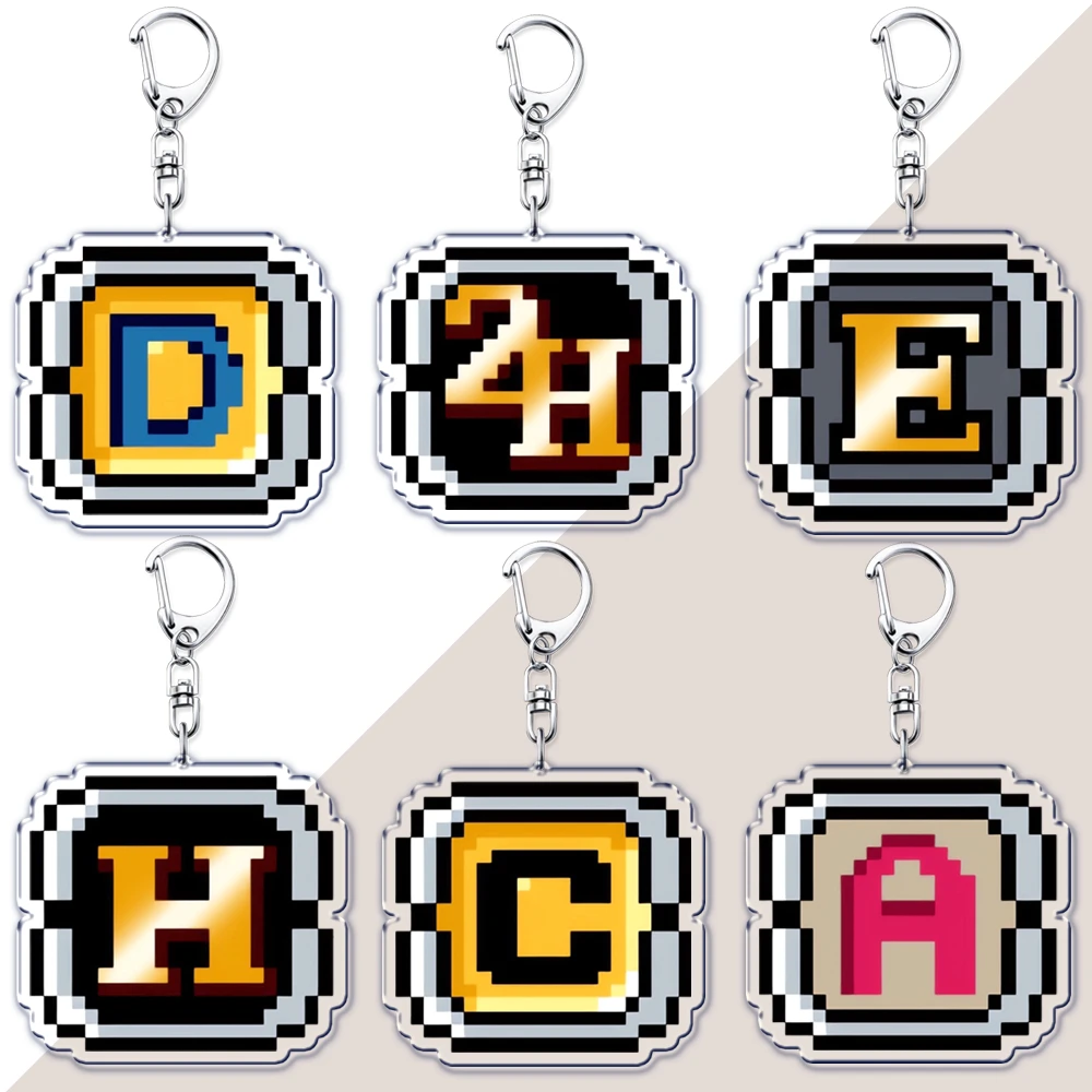 Classic Piexl Video Game Keychains Marco Rossi Fio Germi Eri Kasamoto Keyrings Jewelry Fans Gamers Gaming Friends Gifts