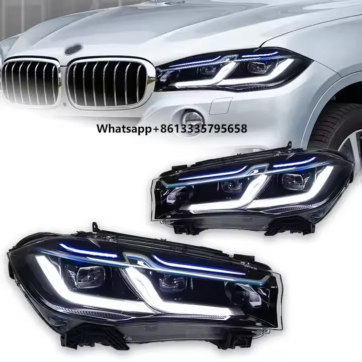 

For X5 X6 F15 F16 2014-2018 LED Headlights Car Lights with Signal Head Lamp Projector Lens for Front Automotive Accessories