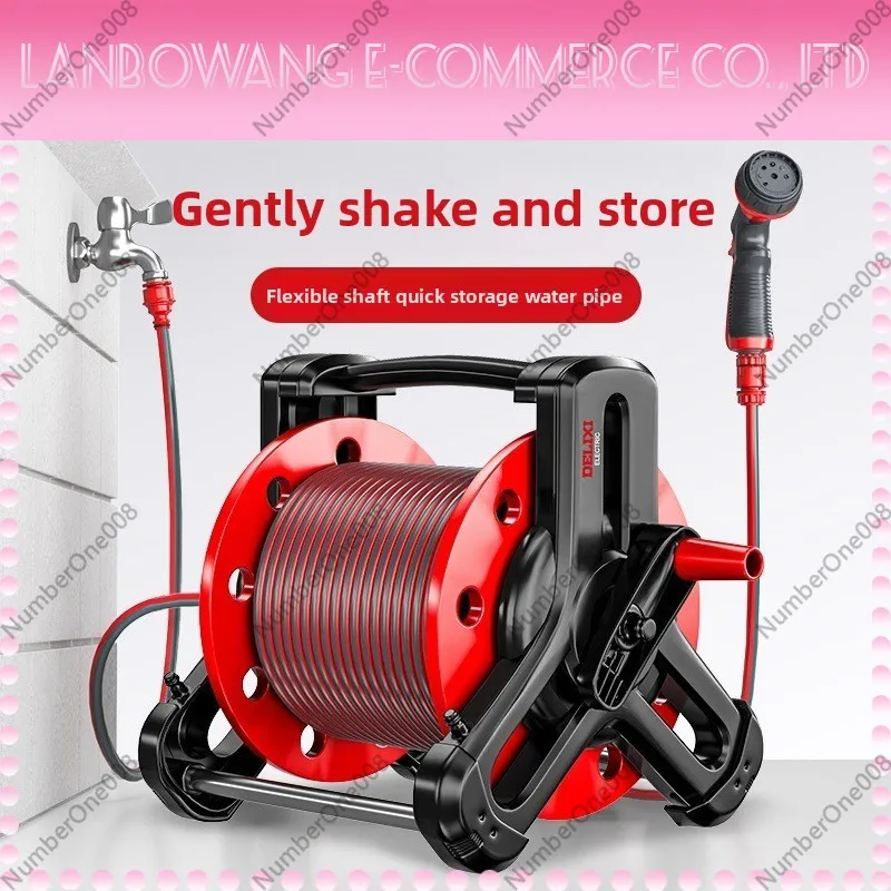 

Premium Car Wash Water Pipe Hose Watering Lengthened, Automatic High Pressure Collection Household Home Car Wash Storage Reel