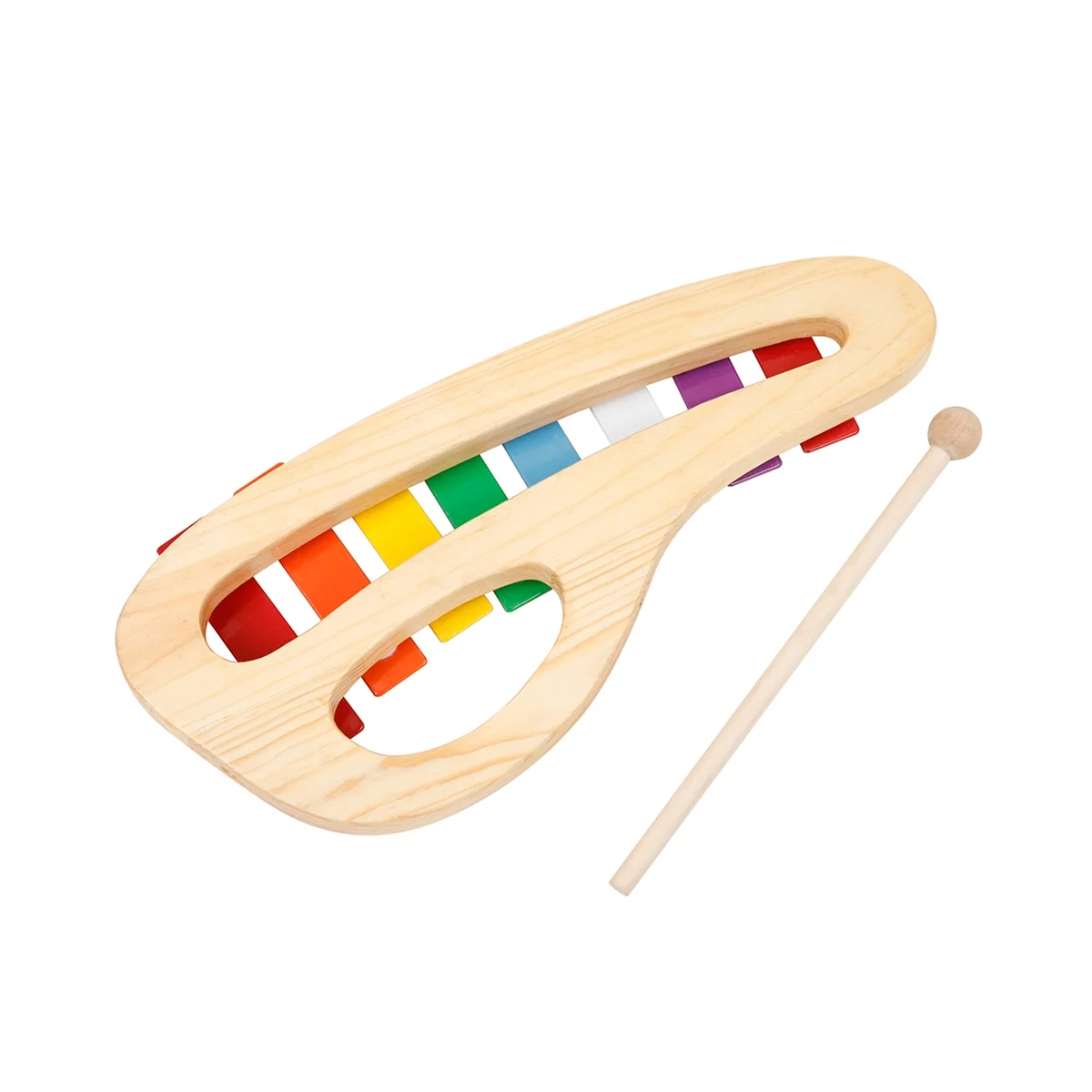 Portable Eight-Tone Hand-Knocking Piano with Knocking Stick Early Education Xylophone Percussion Instrument