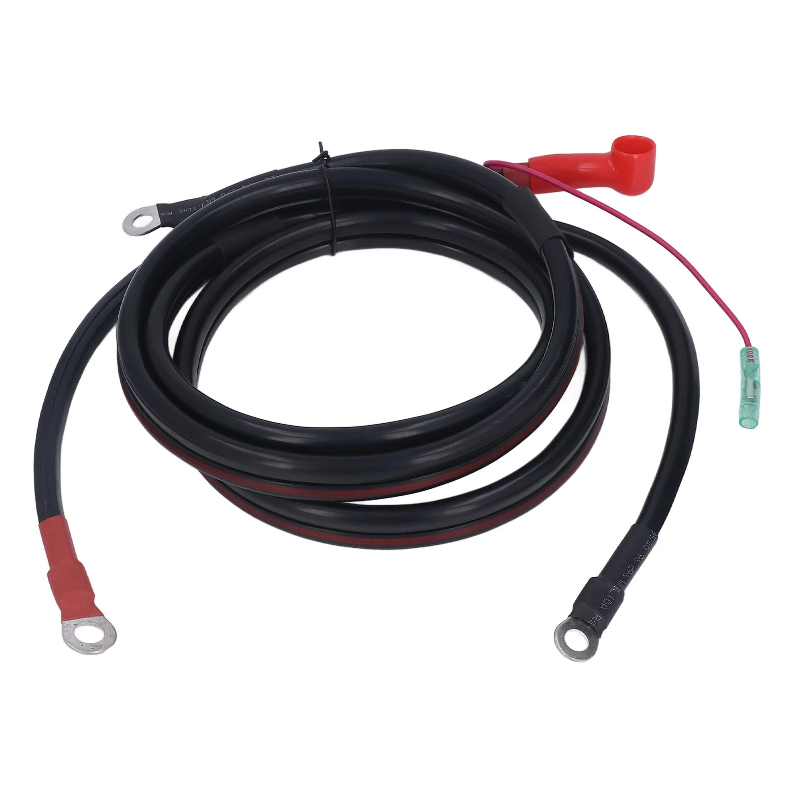 Battery Cable Black 2M Pure Copper Battery Cable Replacement for Parsun Powertec Outboard Engine 15‑85HP