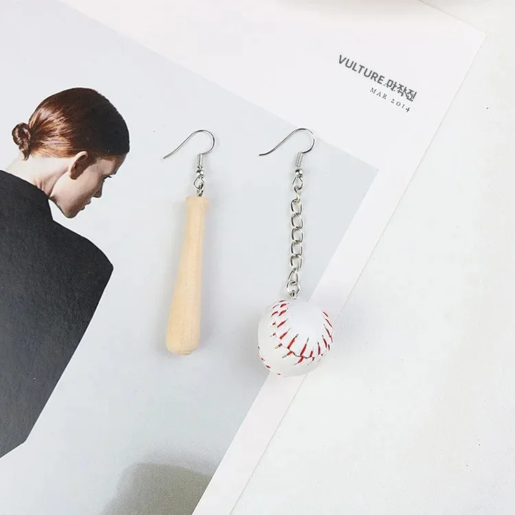 Yungqi Cartoon Baseball Tennis Keychain For School Bag Car Key Pendant Couple New Gift Keyrings Fashion Women Girl Jewelry