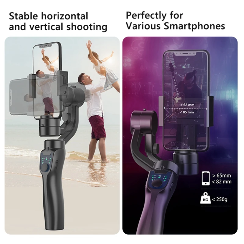 F8 Handheld 3-Axis Gimbal Stabilizer Phone Holder Anti Shake Video Recording Stabilizer For Cellphone Smartphone