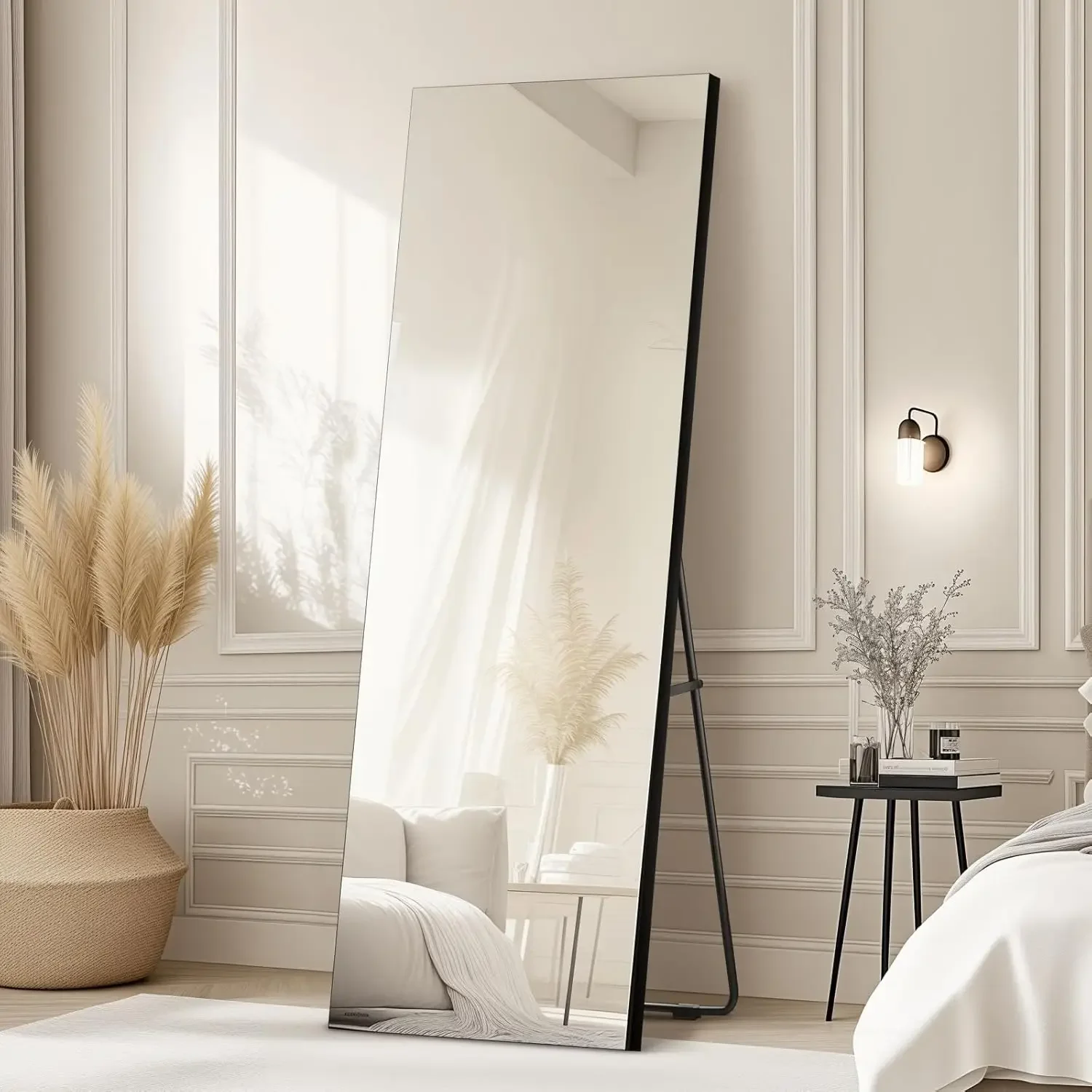 71x28 Frameless Full Length Silver Coating Mirror w/Distortion Free, HD Reflection &Anti Desilvering, Tempered Glass & Shatter P