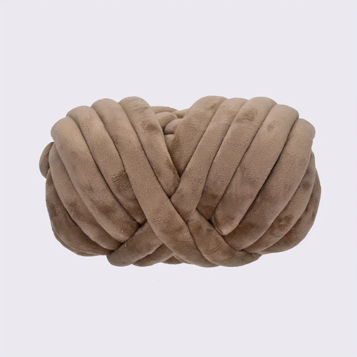1 Stück riesiges weiches grobes Garn – Samt-Jumbo-Faden für handgefertigte DIY-Überwurfdecken, Kissen, Armstricken, sehr weich, 500 g
