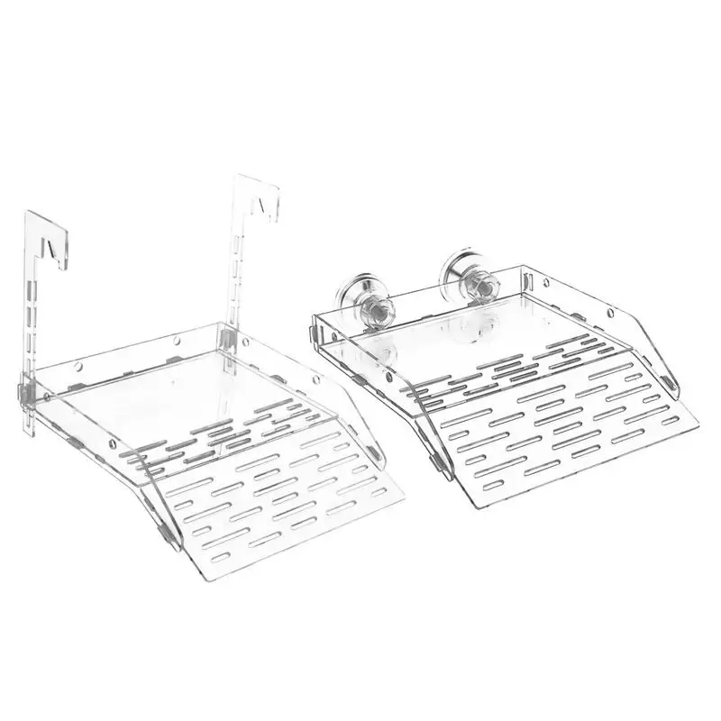 Turtle Basking Dock Acrylic Transparent Climbing Ramp Turtle Terrace Household Ramp Aquarium Reptile Resting Terrace for Lizards