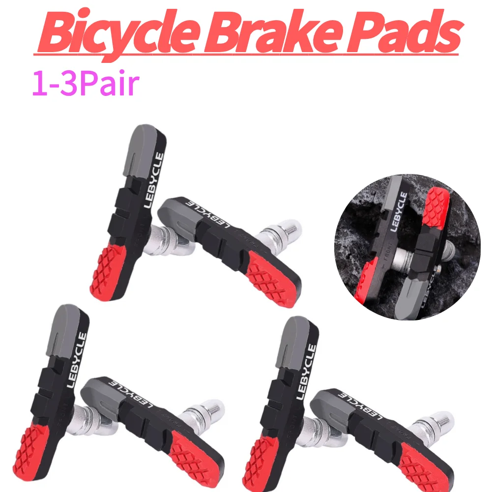 Rubber Bicycle Brake Shoes Small Wheel Brake Parts Mountain Bike Speed Brake Pads Lightweight Wear Resistant Cycling Accessories