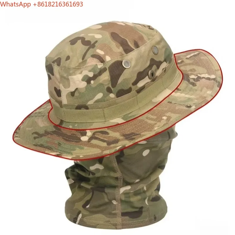 Limited Offer Tactical Army Enthusiast Round Edge Hat Outdoor Mountaineering Bicycle Camping Fishing Sunscreen Breathable Quick