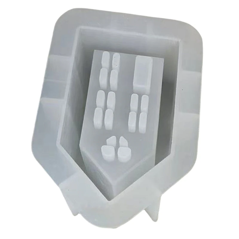 3D House Holder Mold Candlestick Silicone Tealight Holder Resin Epoxy Molds DIYs Handicrafts Moulds Decors NEW