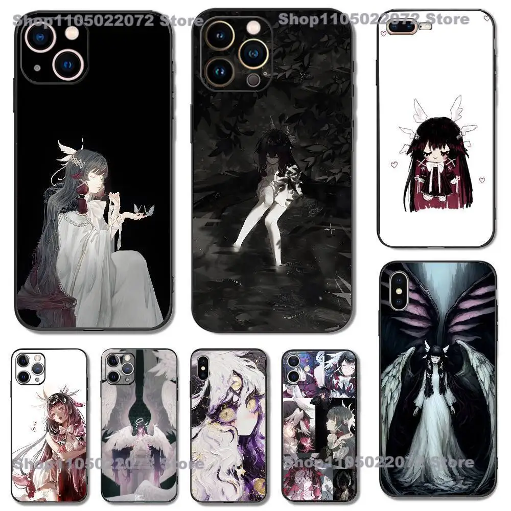 

G-Genshin Impact Columbina Phone Case For iPhone 16,15,14,13,12,11,Pro,X,XS,Max,XR,Plus,Mini Soft Silicone Black Shockproof