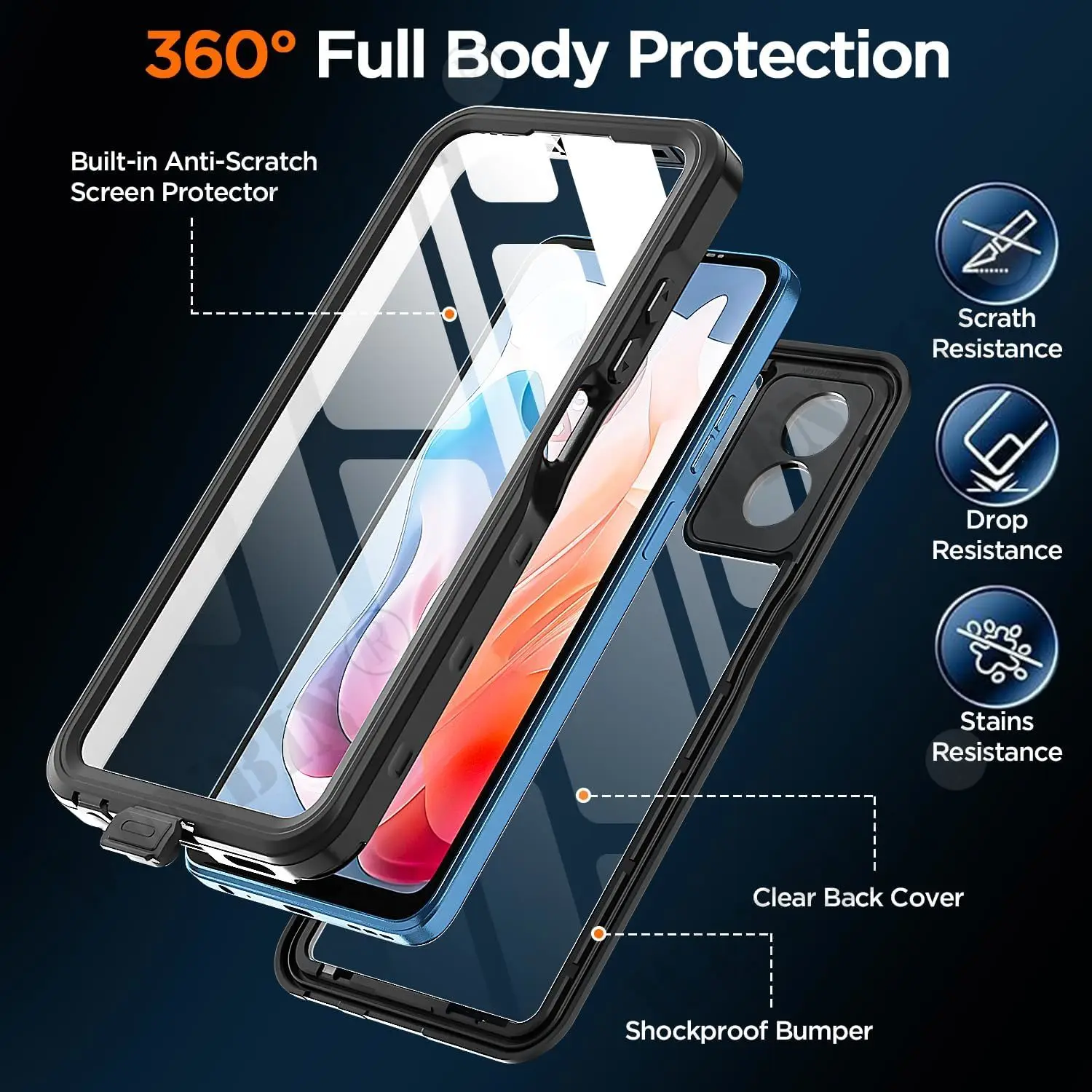 IP68 Waterproof For Motorola G Play 4G 20024 / Motorola G 5G 2024 / Case RedPepper Cover Diving Underwater Swim Outdoor Sports