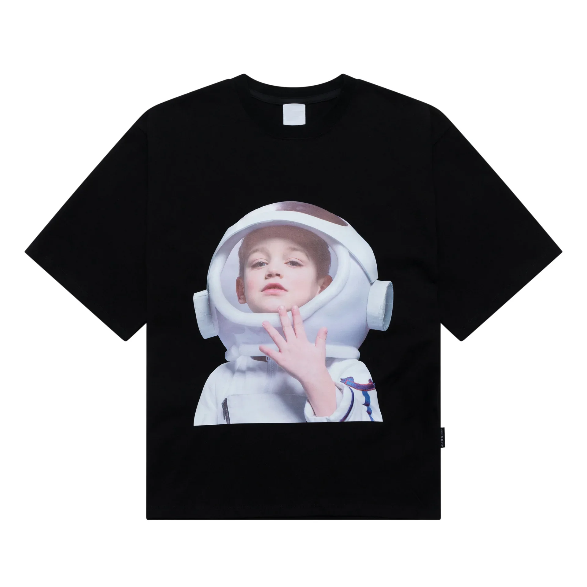 Korean Tide Donut Short Modal T-shirt Astronaut Male Girl Bear Half Sleeve Crewneck Shirt Fashion Plus Size Tees