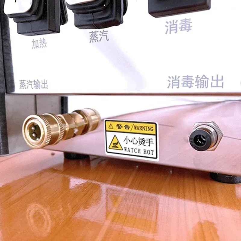 3.5 メートル/5 メートル商用電気高温スチームクリーナー 6-10Bar 高圧マルチ蒸しクリーナー 220V 10 メートル