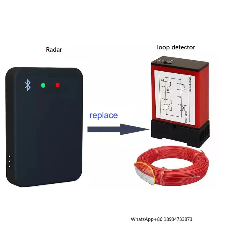 Ground Sense Vehicle Detector No Wiring Anti-smash 79GHz Millimeter Wave Radar Range Detection Infrared Wireless Radar