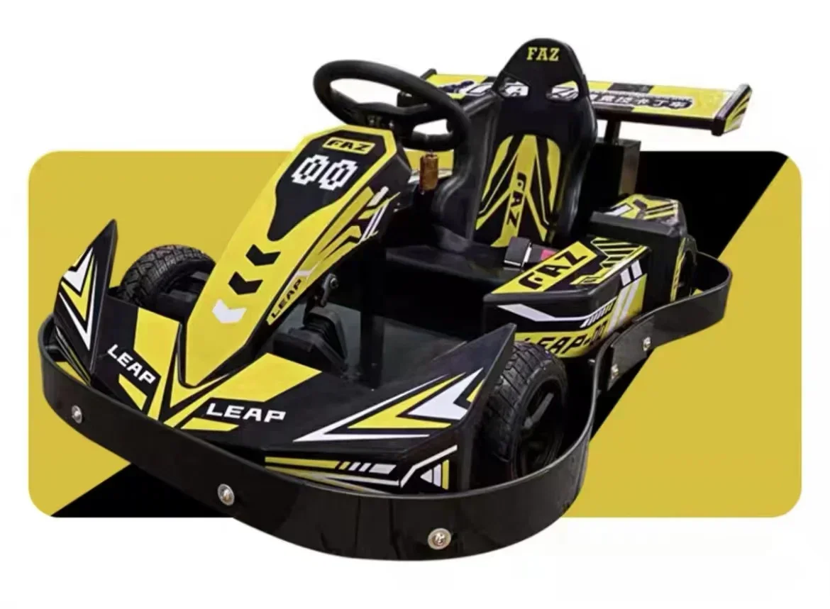 New sports style Amusement themed park electric karting battery racing go kart for children and adults for sales