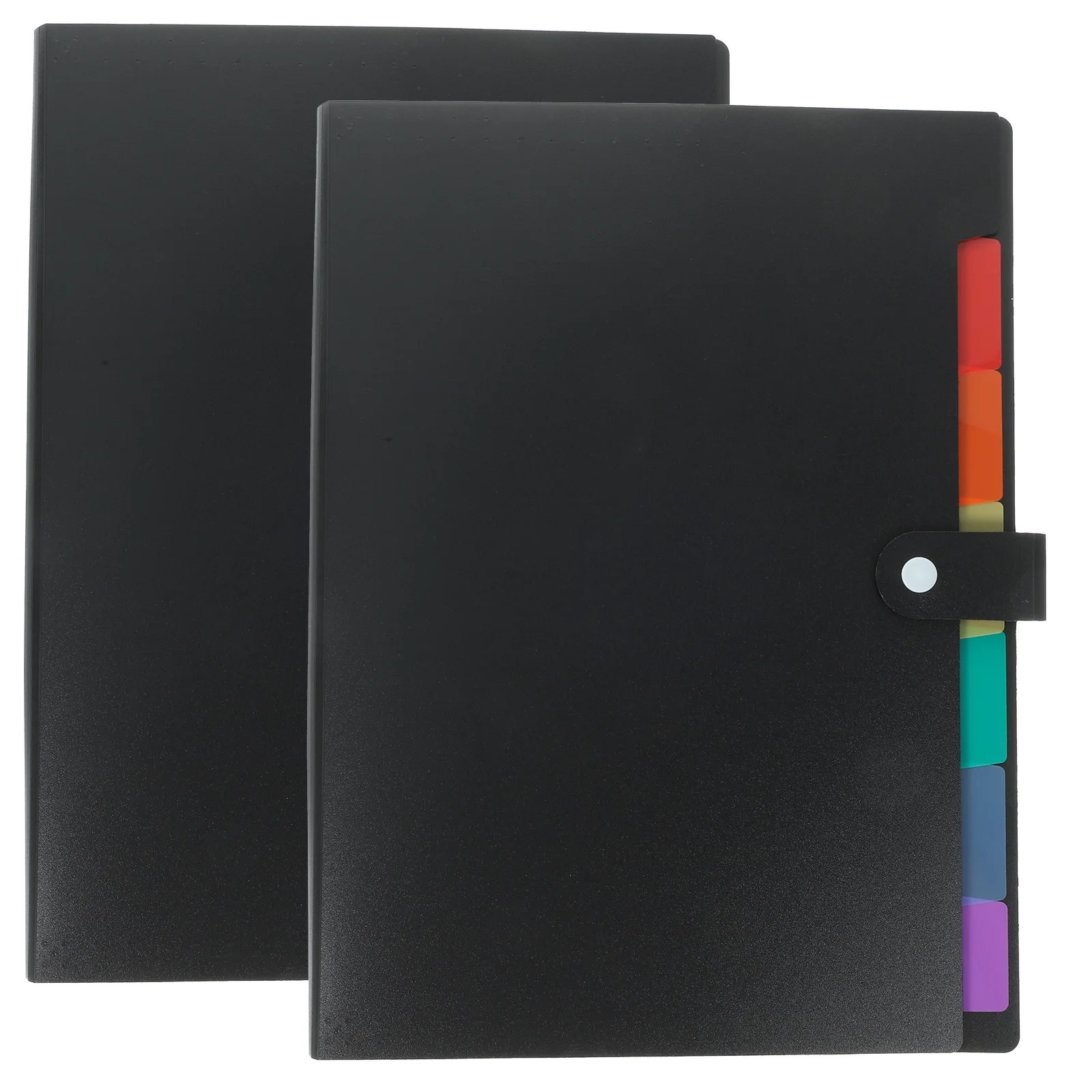 

2pcs Accordion File Folder Expandable Organizer with Fasteners for Documents Bills Checks A4 Paper Storage File for Office