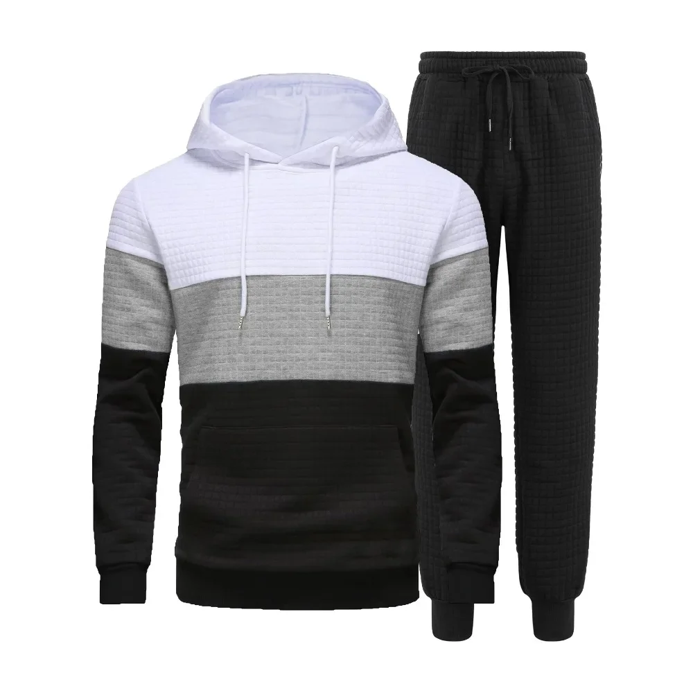 

Casual Long-sleeved Hooded Sweater, 2025 New Men's Spring and Fall Men's Thin, Small Square Loose Men's Suit