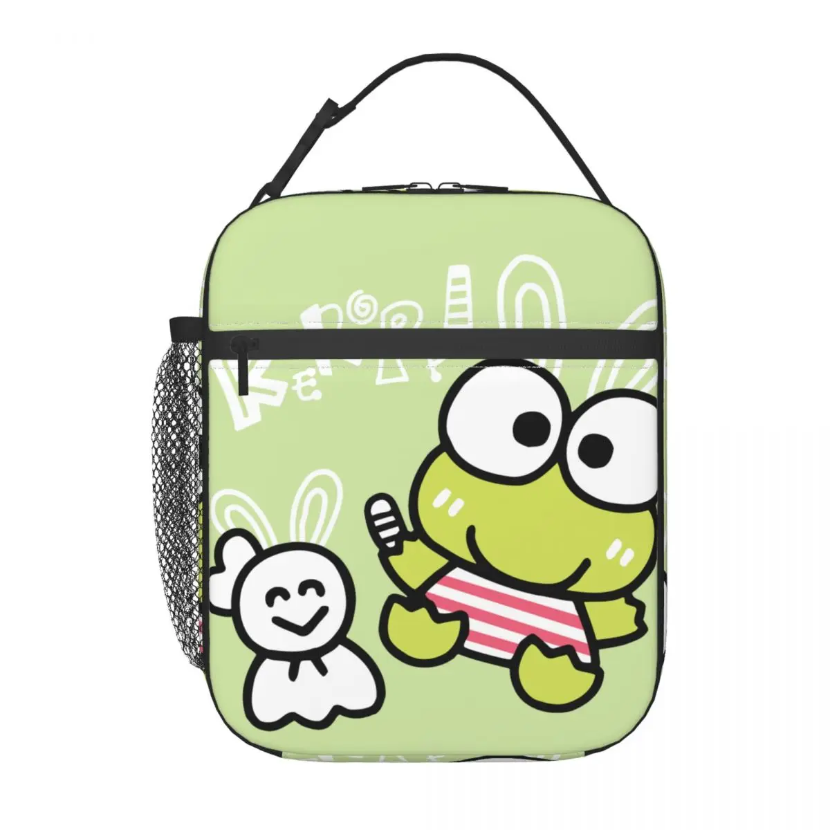 Unique Outdoor Ice Bag Cute Frog Tote Sanrio Kero Kero Keroppi Outdoor Hand Bag Girl Boy｠