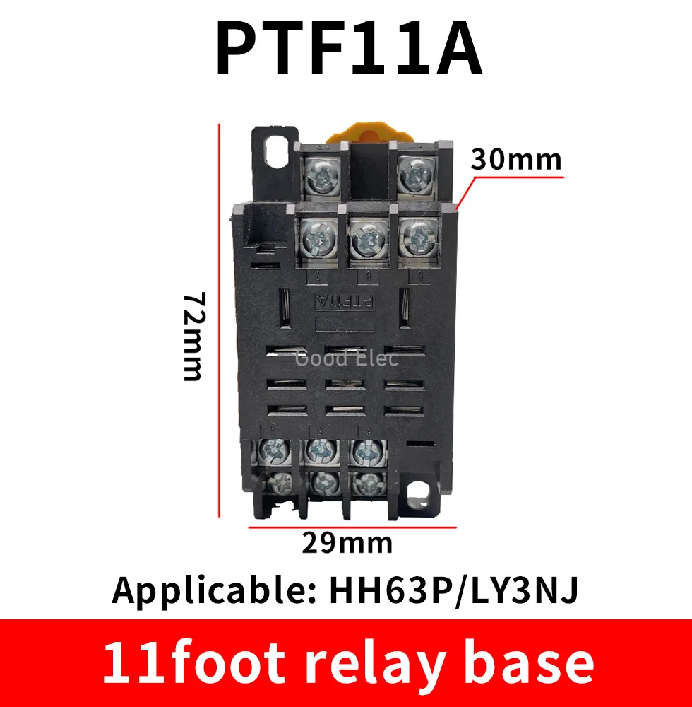 1pcs 8pin 11pin 14pin PYF/PTF 14A relay base PYF08A MY2NJ MY3NJ MY4NJ LY2NJ LY3NJ LY4NJ small intermediate relay HH52P/HH64P