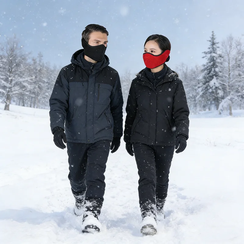 Oscenny Snood lange maat 17,5 inch multifunctionele wintersnood met ademend gaas voor motorfiets, skiën, wandelen, fietsen en andere buitensporten, Zwart, One size