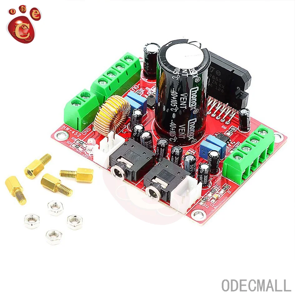 Fever Class TDA7850 Power Amplifier Board 4 Channel Car Power Amplifier Board Module DC 12V 4X50W with BA3121 Noise Reduction