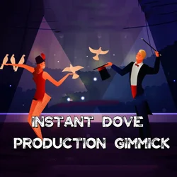 Instant Dove Production Gimmick By J.C Stage  Magic Tricks Professional Objects Appearing Magia Accessories Illusion Party Games