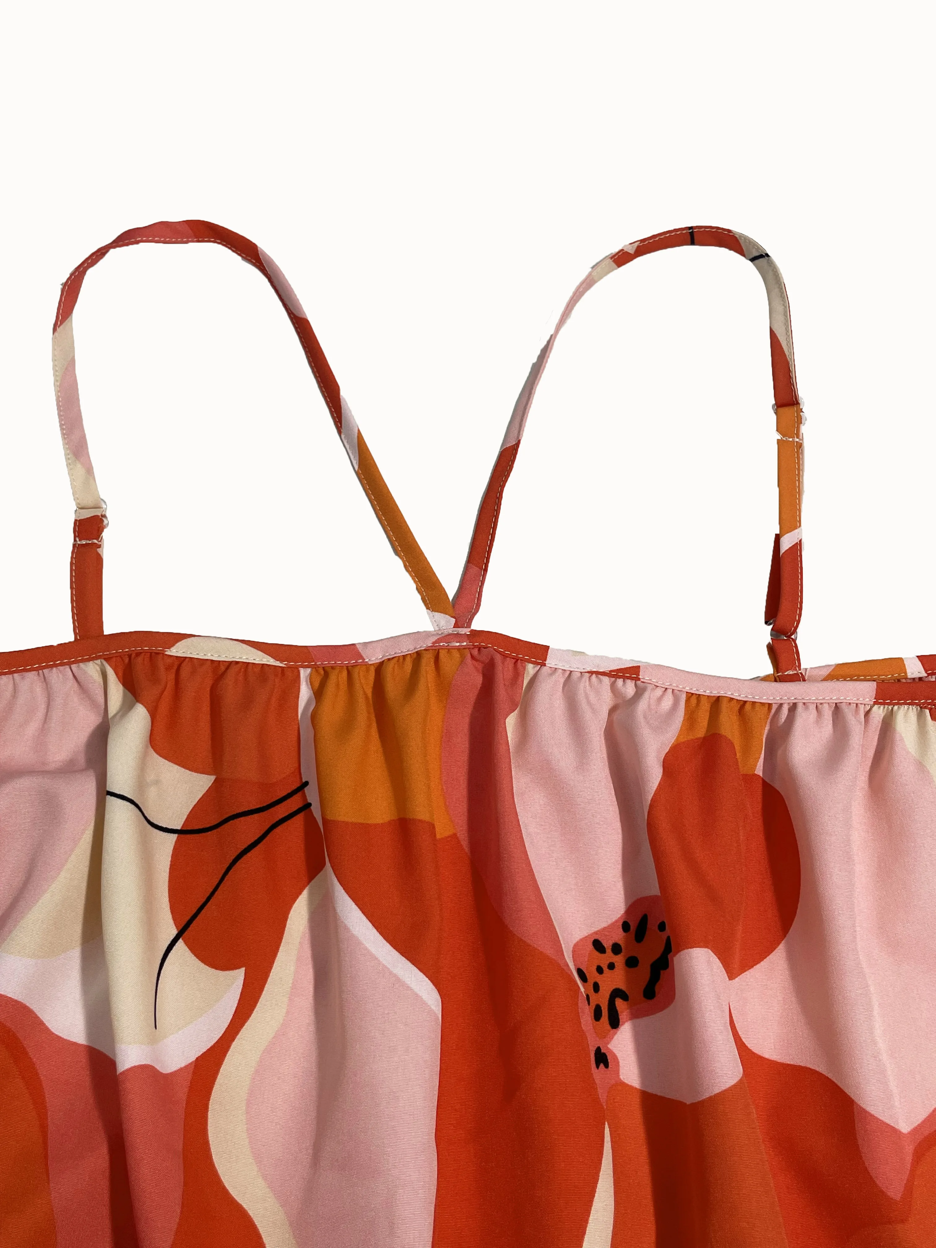Frühling Sommer Neues Cross-Border Ärmelloses Trägerloses Minikleid mit Ganzkörper-Print im Strandurlaub-Stil Damenbekleidung – Detail 13