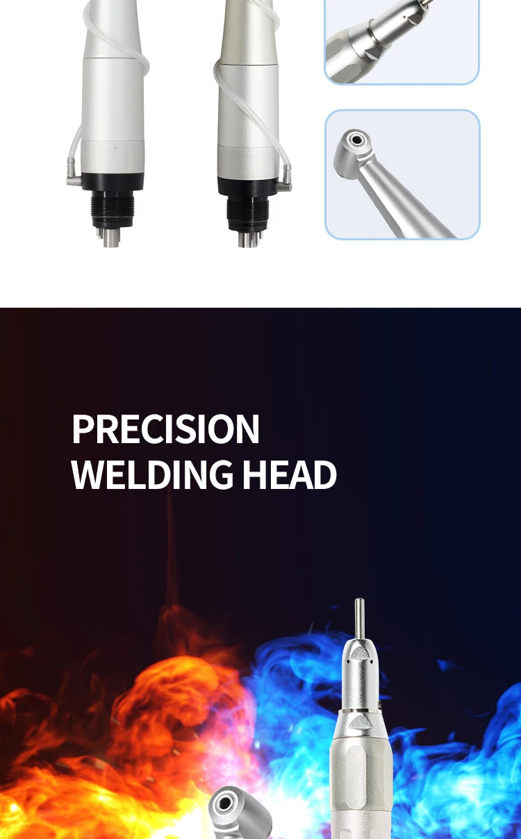 HEXION 5-teiliges Dental-Handstück-Set für hohe/niedrige Drehzahlen – LED-Schattenloses E-Generator & 3-Wassersprühfunktion – 2/4-Loch Gerade/Winkeleinsatz Luftmotor – Detail 9