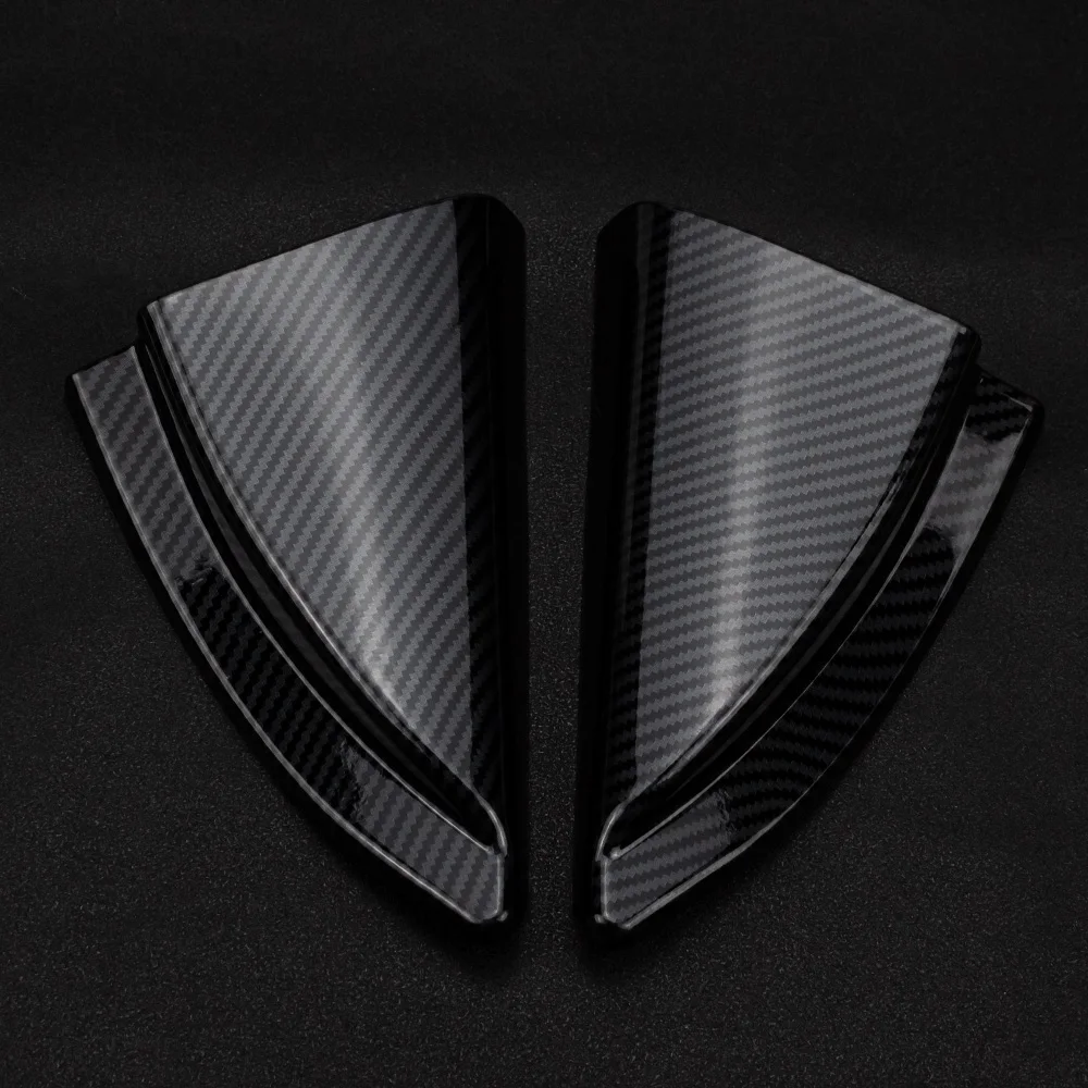 2pcs Carbon Fiber Color Car Pillar Speaker Frame Trim Cover for ISUZU D-MAX MU-X 2012 2013 2014 2015 2016 2017 2018 2019