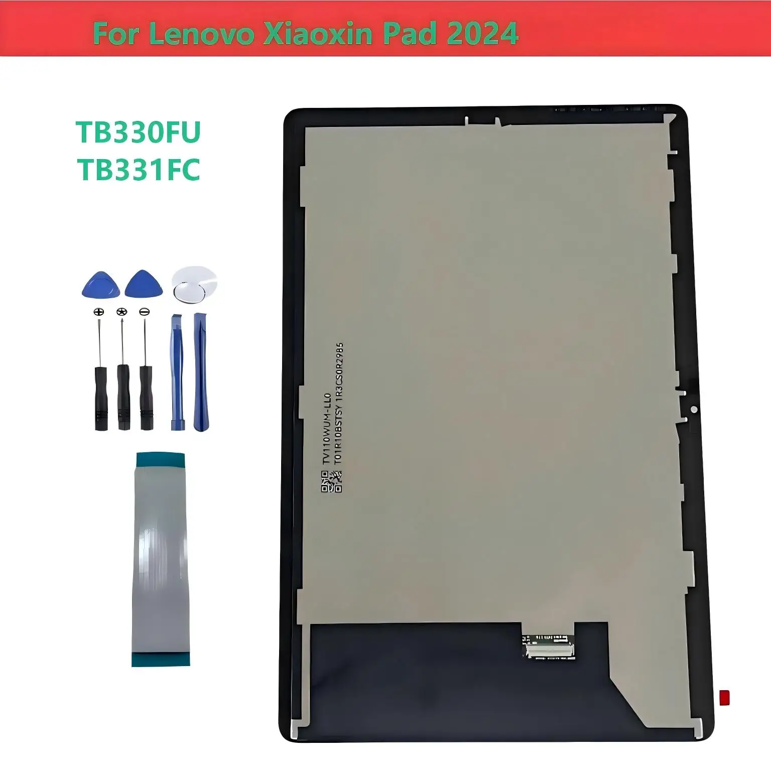 AAA For Lenovo Xiaoxin Pad 2024 TB331FC TB330FU TB330 TB331 LCD Display Screen Touch Digitizer Full Assembly Replacement