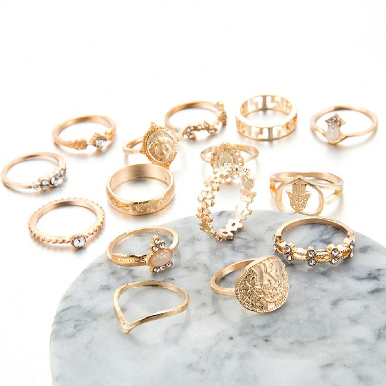 15pcs Women\'s Ring Set