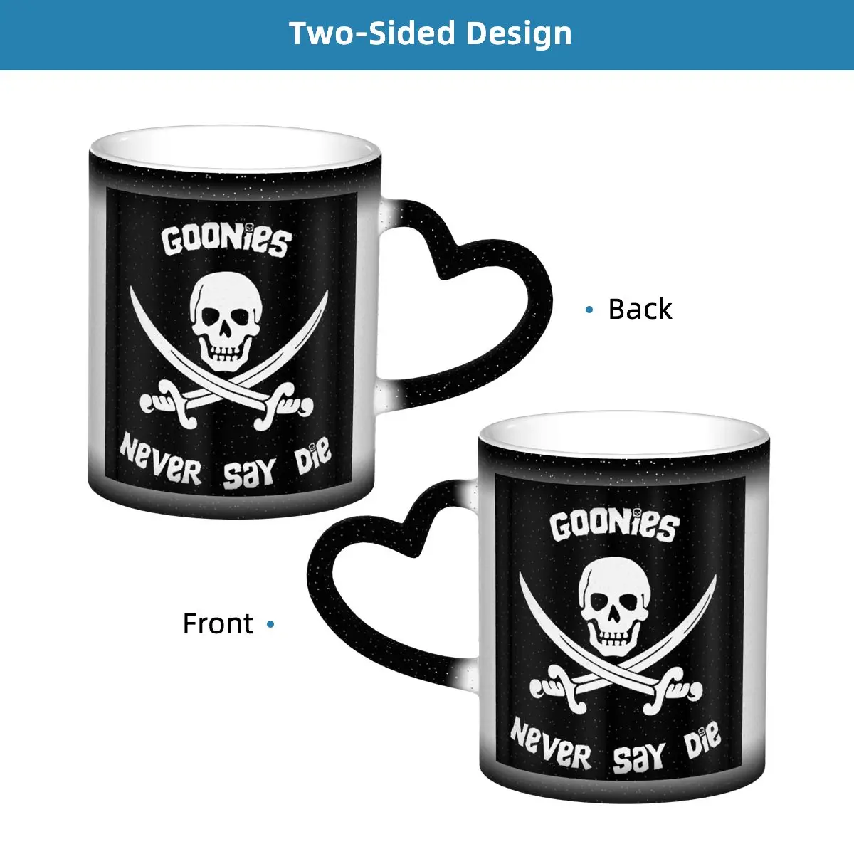 Goonies Never Say Die Mug مضحك أكواب القهوة السيراميك أكواب الشاي كوب الحليب درينكوير هدية للمرأة والرجل #2