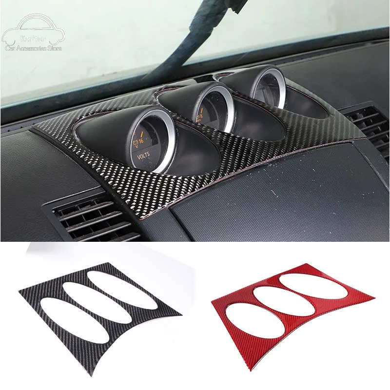 

For Nissan 350Z 2003-2006 Soft Carbon Fiber Car Styling Central Control Dashboard Panel Decorative Sticker Interior Accessories